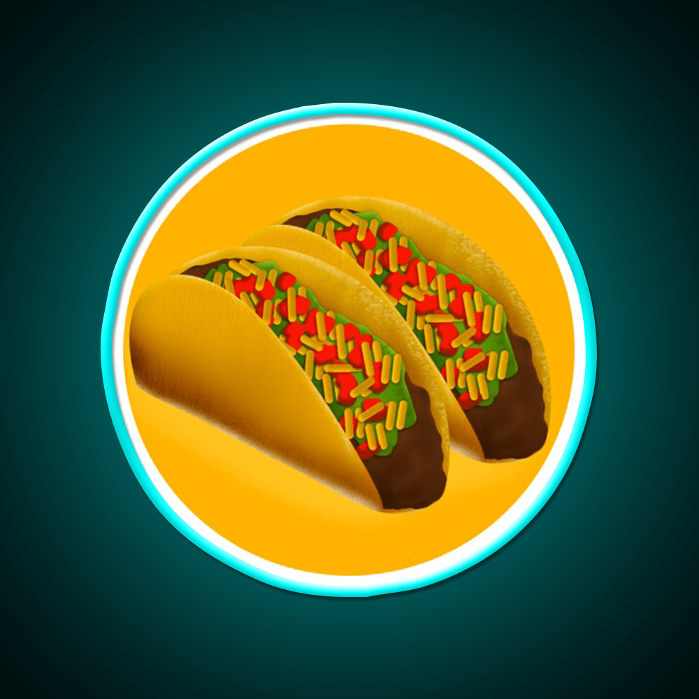 I Love Taco Led Neon Sign Mexican Food Sign Kitchen Sign Rgb Color - Shineneon