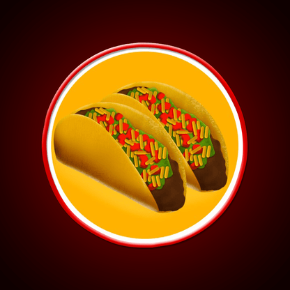 I Love Taco Led Neon Sign Mexican Food Sign Kitchen Sign Rgb Color - Shineneon