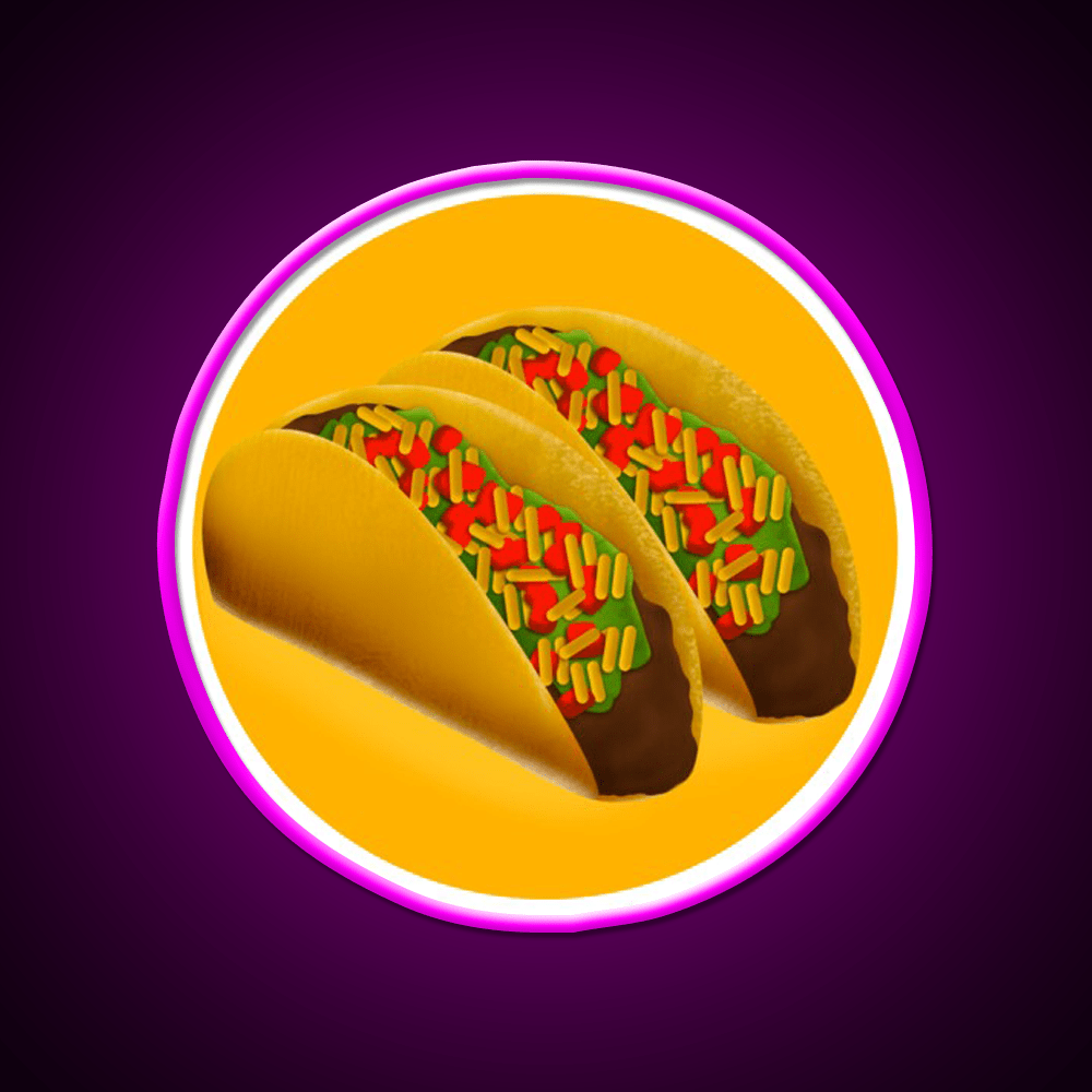 I Love Taco Led Neon Sign Mexican Food Sign Kitchen Sign Rgb Color - Shineneon