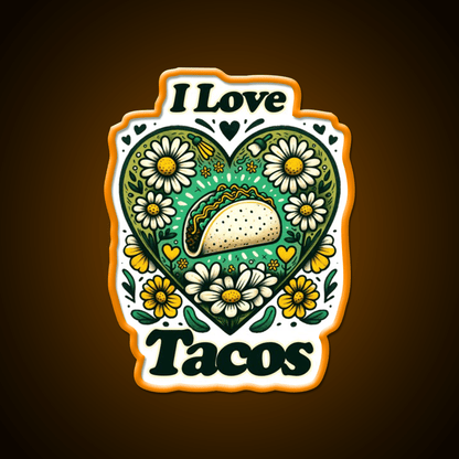 I Love Taco Led Neon Sign Mexican Food Sign Rgb Color - Shineneon