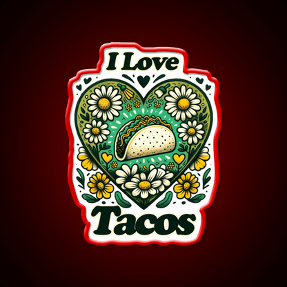 I Love Taco Led Neon Sign Mexican Food Sign Rgb Color - Shineneon