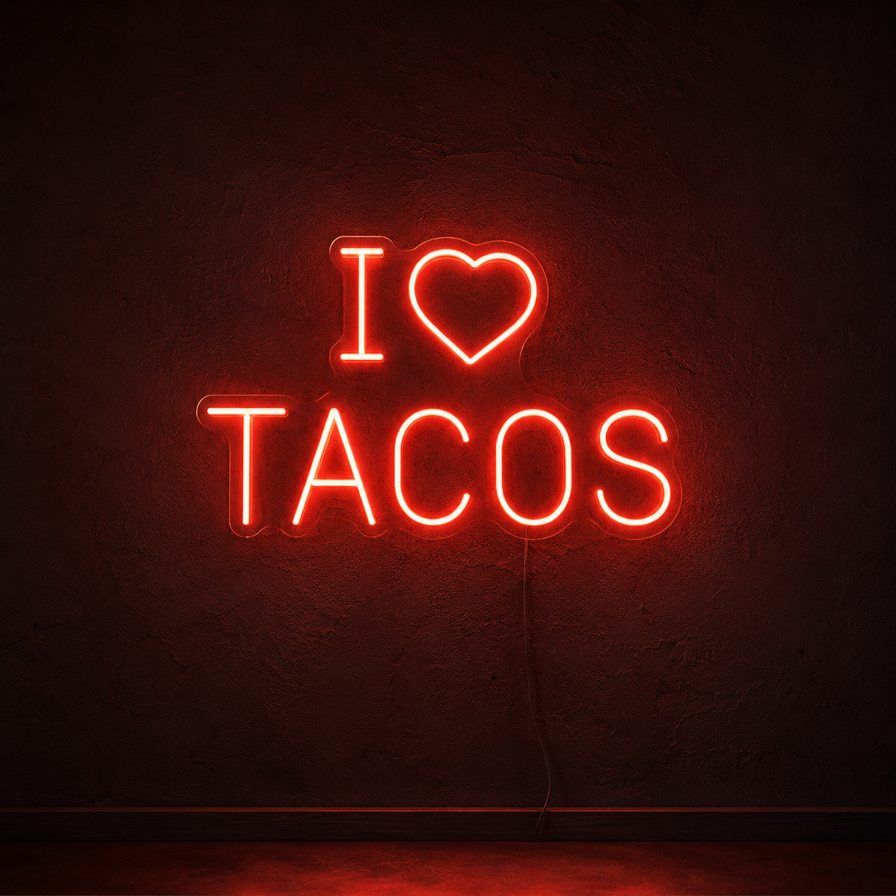 I Love Tacos LED Neon Sign - 01 Original Product Image