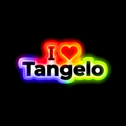 I Love Tangelo Snack Food Led Neon Sign Rgb Color - LED neon sign close-up detail