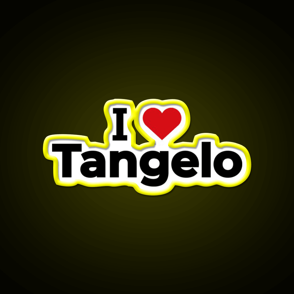 I Love Tangelo Snack Food Led Neon Sign Rgb Color - Shineneon