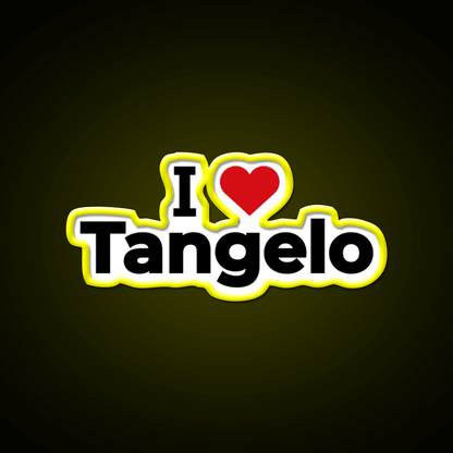 I Love Tangelo Snack Food Led Neon Sign Rgb Color - Shineneon