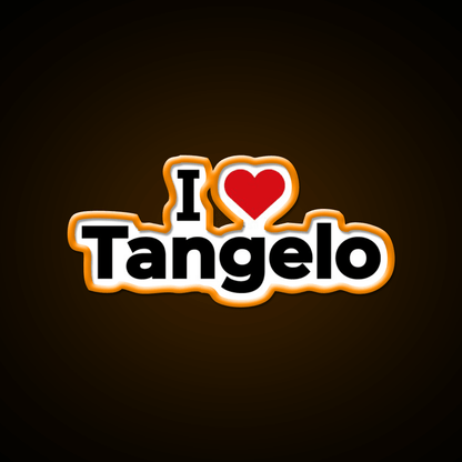 I Love Tangelo Snack Food Led Neon Sign Rgb Color - Shineneon