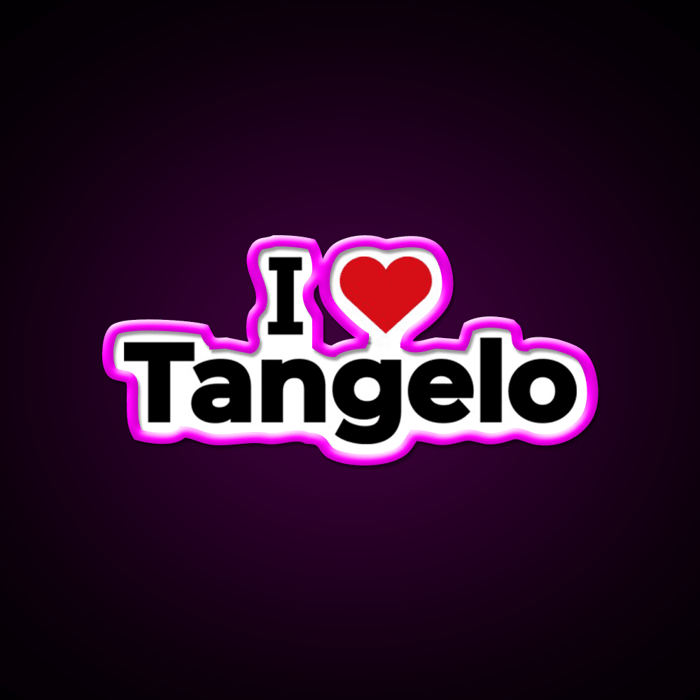 I Love Tangelo Snack Food Led Neon Sign Rgb Color - Shineneon