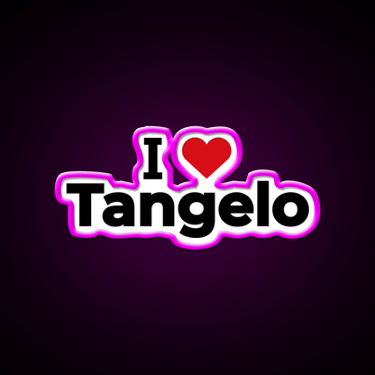 I Love Tangelo Snack Food Led Neon Sign Rgb Color - Shineneon