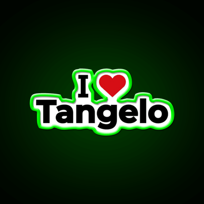 I Love Tangelo Snack Food Led Neon Sign Rgb Color - Shineneon