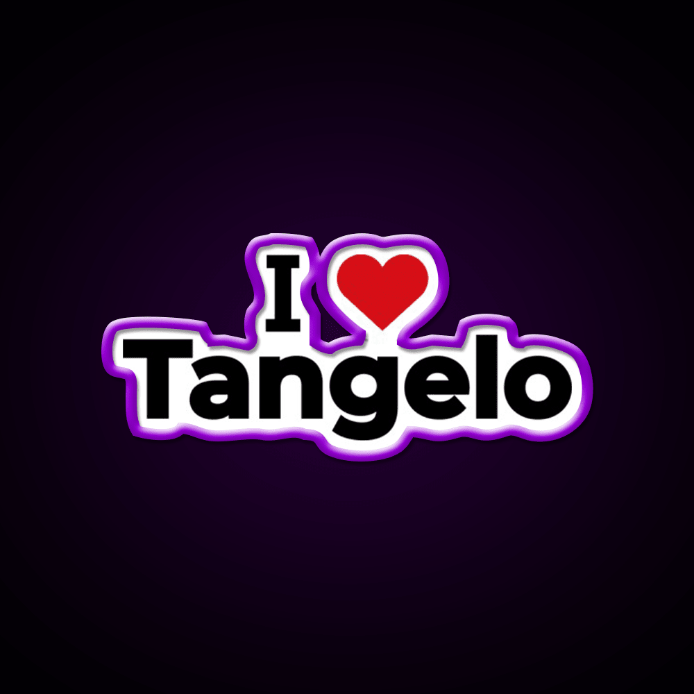I Love Tangelo Snack Food Led Neon Sign Rgb Color - Shineneon