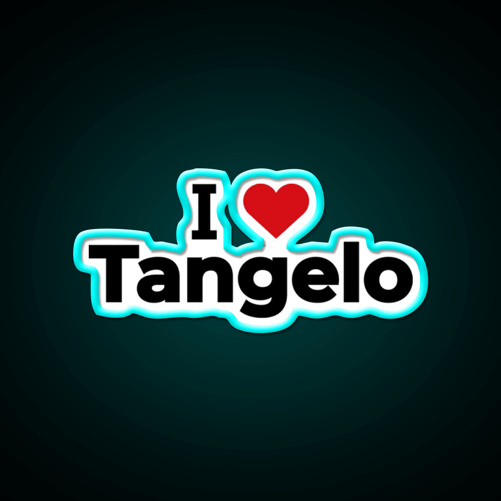I Love Tangelo Snack Food Led Neon Sign Rgb Color - Shineneon