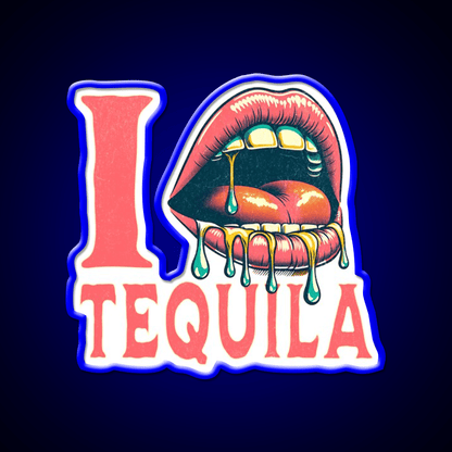 I Love Tequila Party Drink Tequila Led Neon Sign Bar Led Sign Rgb Color - Shineneon