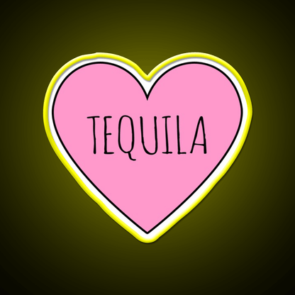 I Love Tequila Party Drink Tequila Led Neon Sign Rgb Color - Shineneon