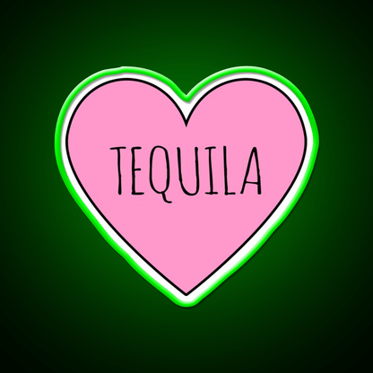 I Love Tequila Party Drink Tequila Led Neon Sign Rgb Color - Shineneon