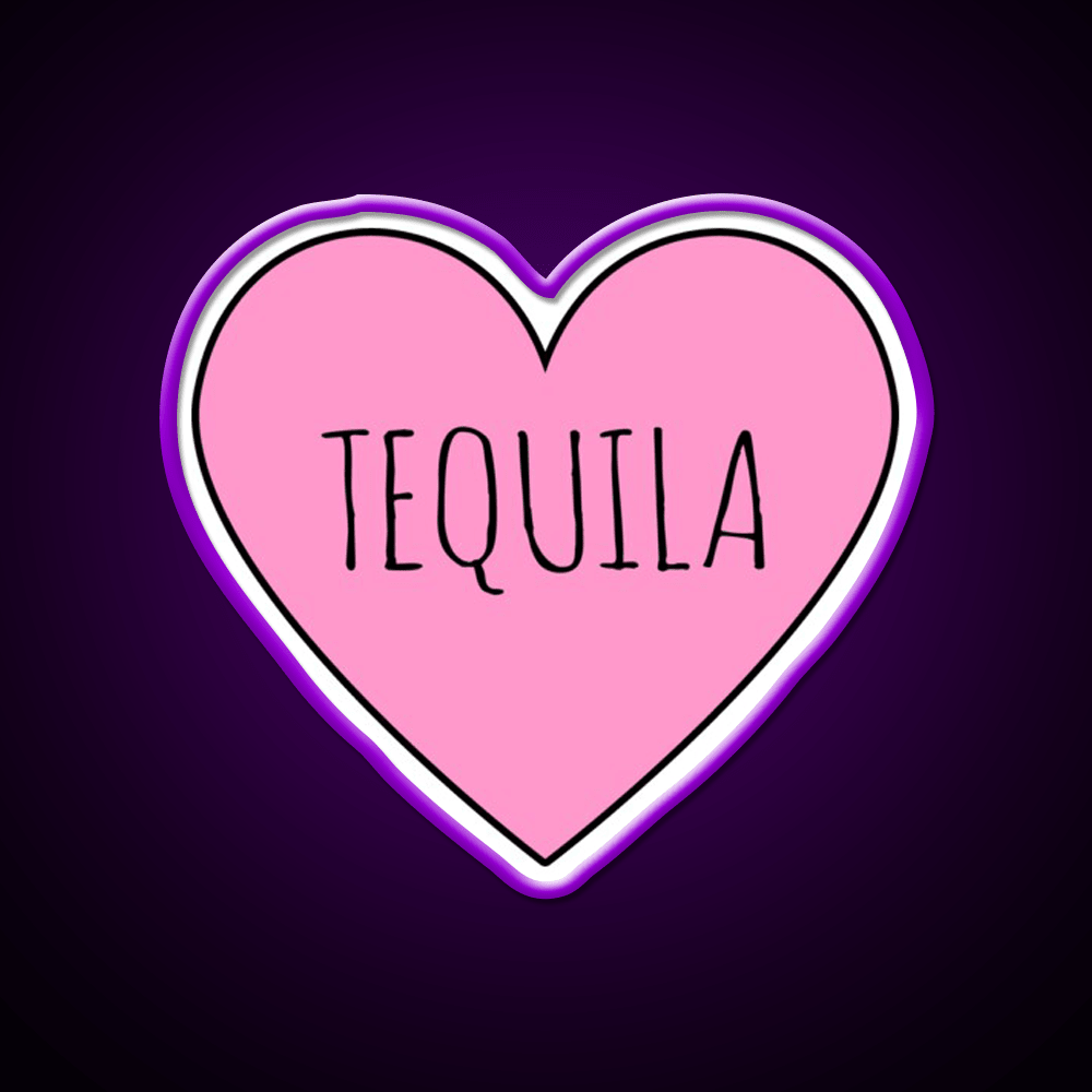 I Love Tequila Party Drink Tequila Led Neon Sign Rgb Color - Shineneon