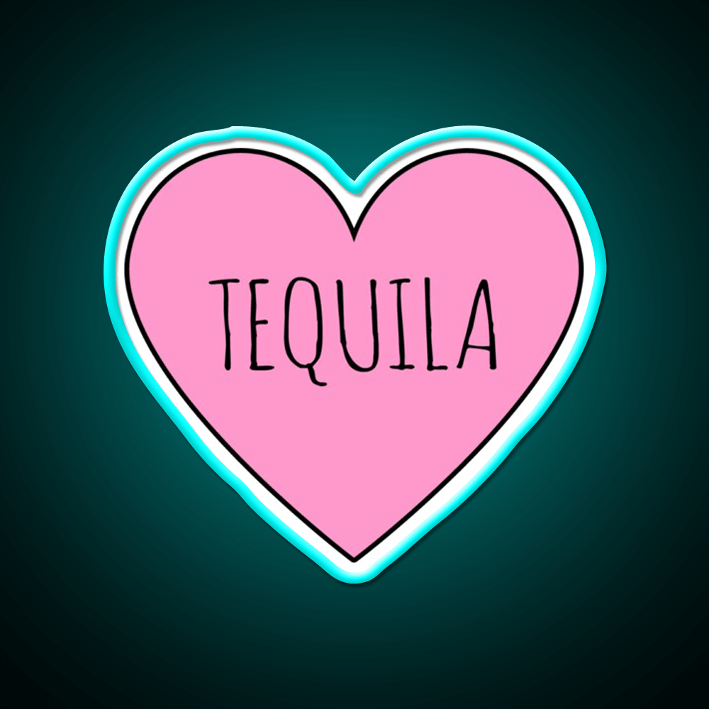 I Love Tequila Party Drink Tequila Led Neon Sign Rgb Color - Shineneon