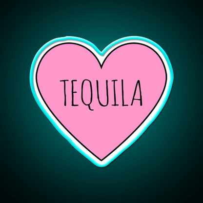 I Love Tequila Party Drink Tequila Led Neon Sign Rgb Color - Shineneon