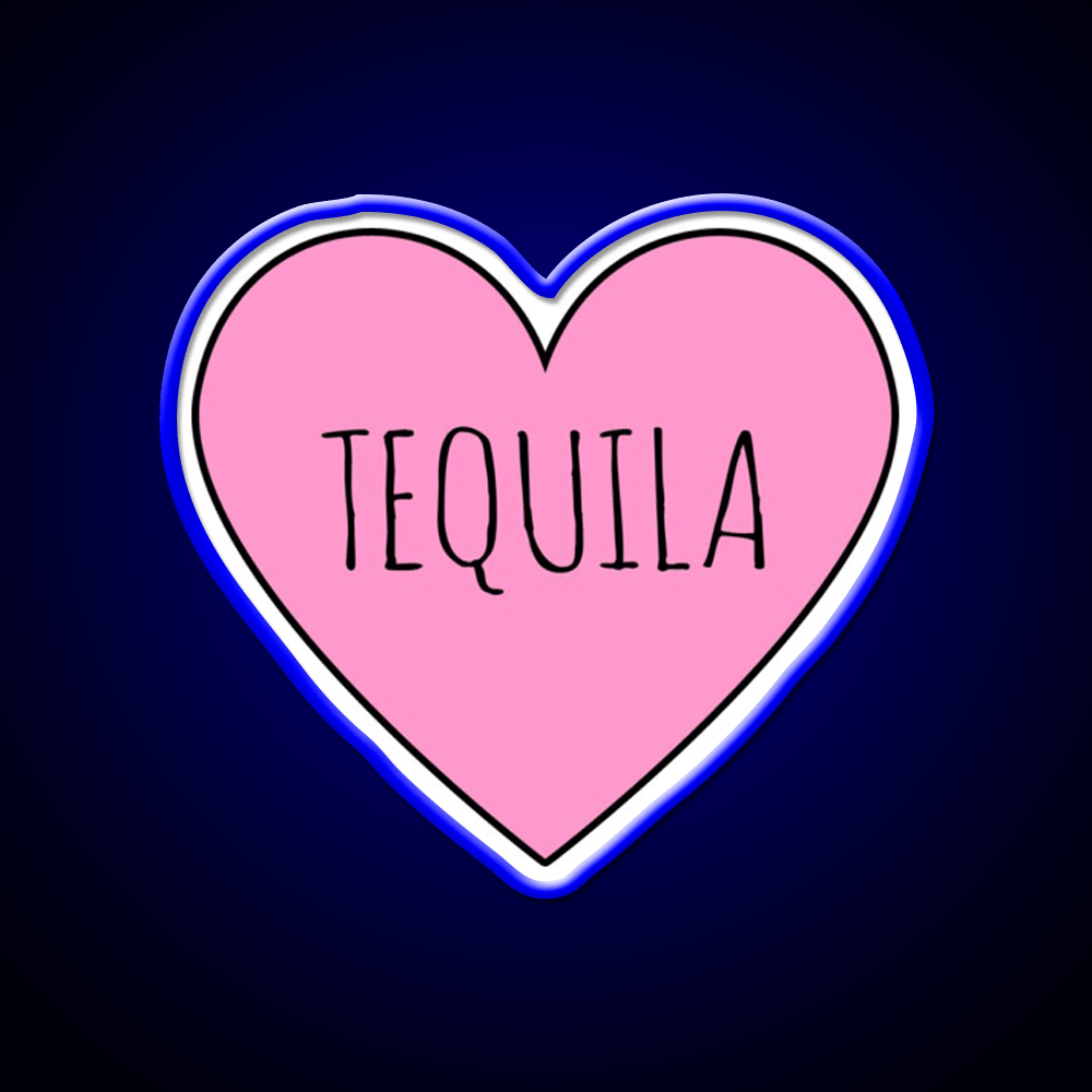 I Love Tequila Party Drink Tequila Led Neon Sign Rgb Color - Shineneon