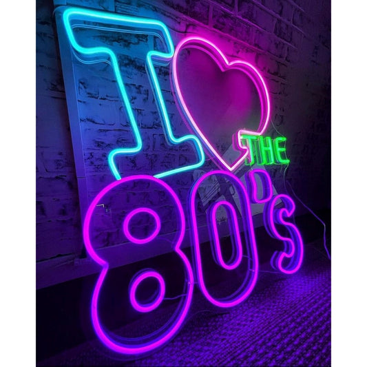 I Love The 80s Led Sign Business Neon Sign