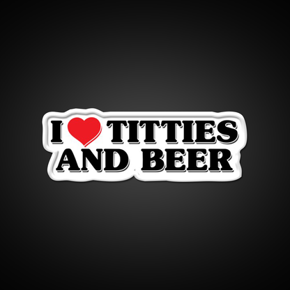 I Love Titties And Beer Man Cave Bar Led Neon Sign Rgb Color - LED neon sign view 11