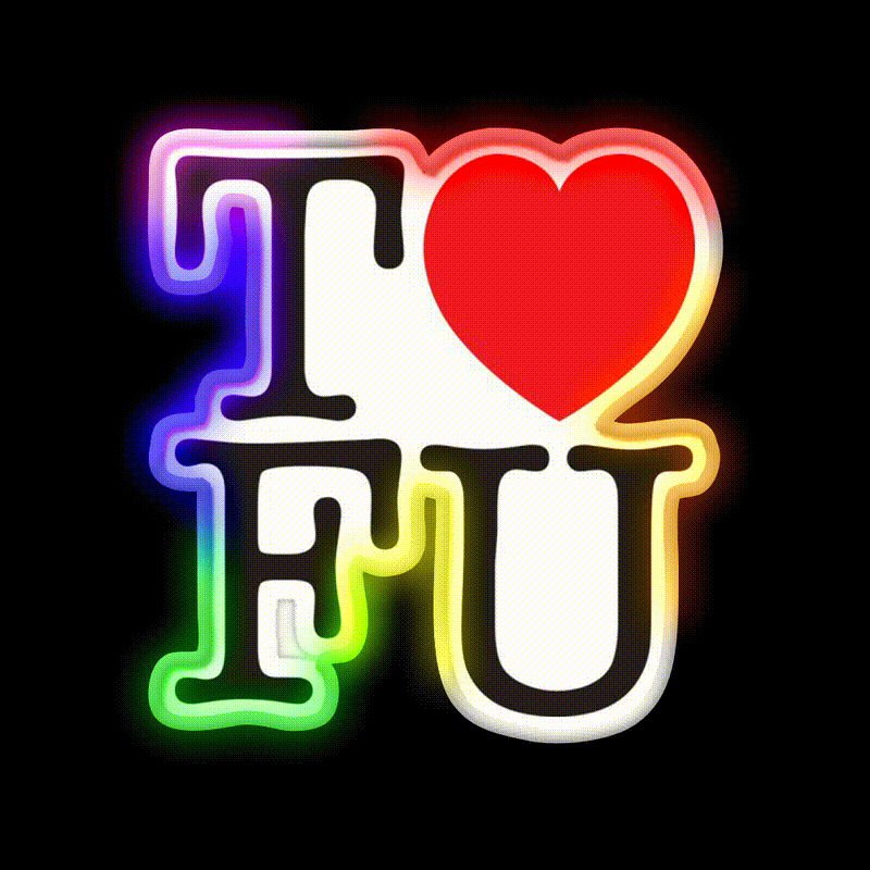 I Love Tofu Vegan Heart Gym Fitness Led Neon Sign Rgb Color