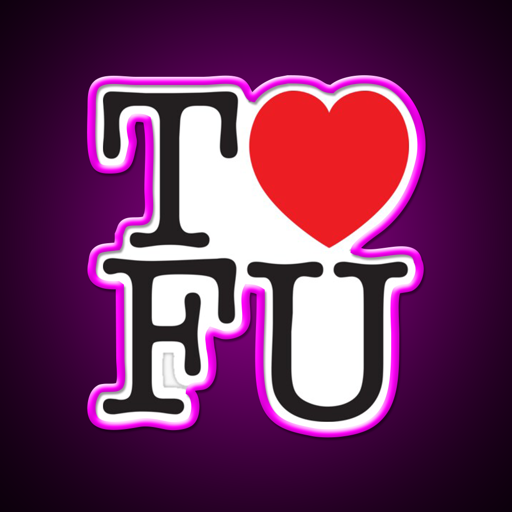 I Love Tofu Vegan Heart Gym Fitness Led Neon Sign Rgb Color