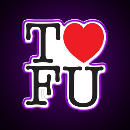 I Love Tofu Vegan Heart Gym Fitness Led Neon Sign Rgb Color