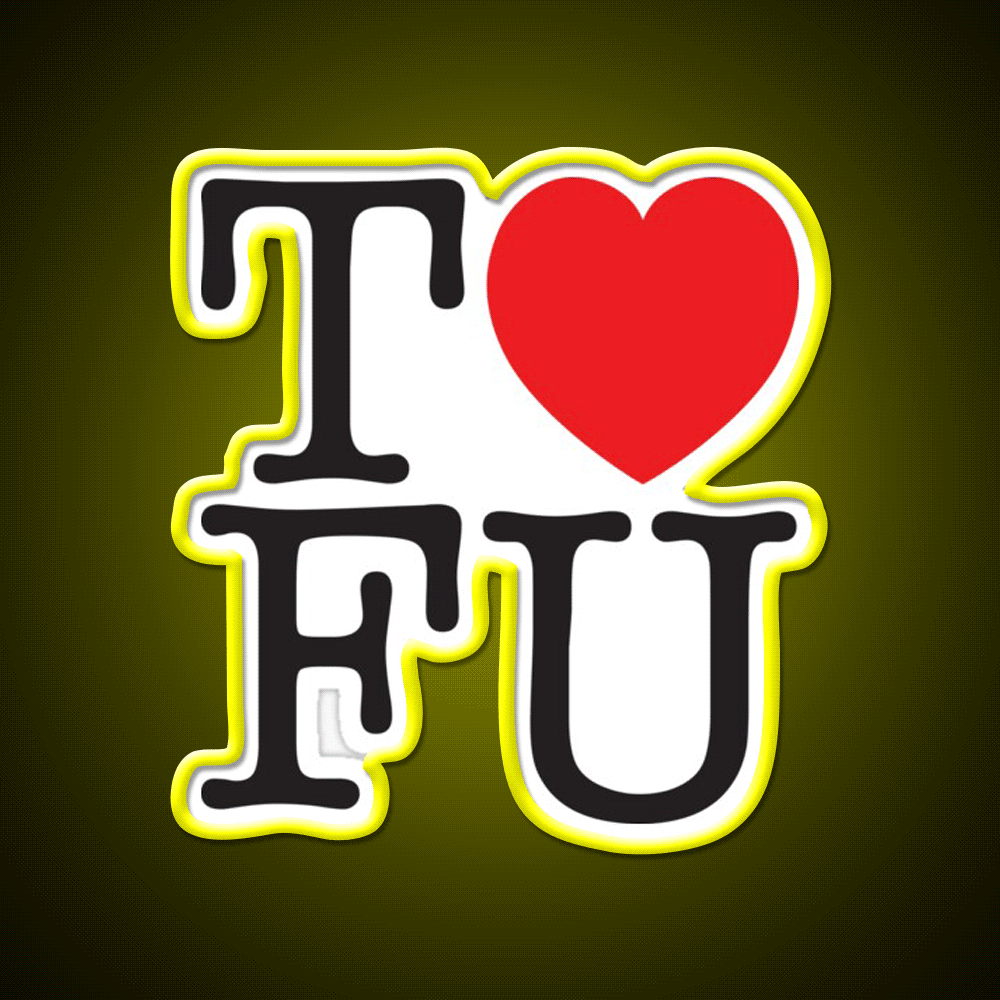 I Love Tofu Vegan Heart Gym Fitness Led Neon Sign Rgb Color