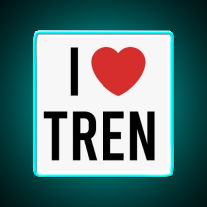 I Love Tren Steroids Bodybuilding Gym Fitness Led Neon Sign Rgb Color