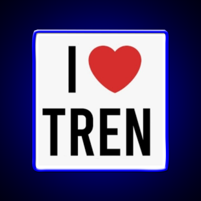 I Love Tren Steroids Bodybuilding Gym Fitness Led Neon Sign Rgb Color