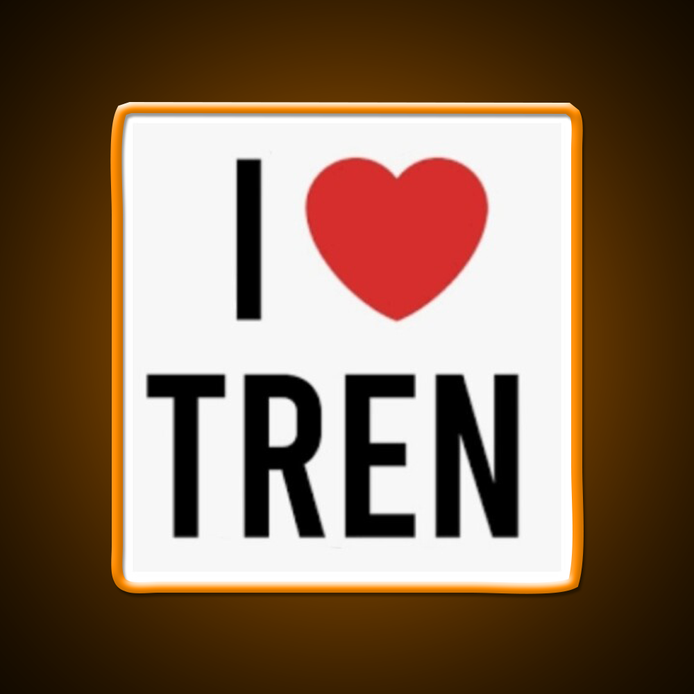 I Love Tren Steroids Bodybuilding Gym Fitness Led Neon Sign Rgb Color