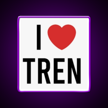 I Love Tren Steroids Bodybuilding Gym Fitness Led Neon Sign Rgb Color