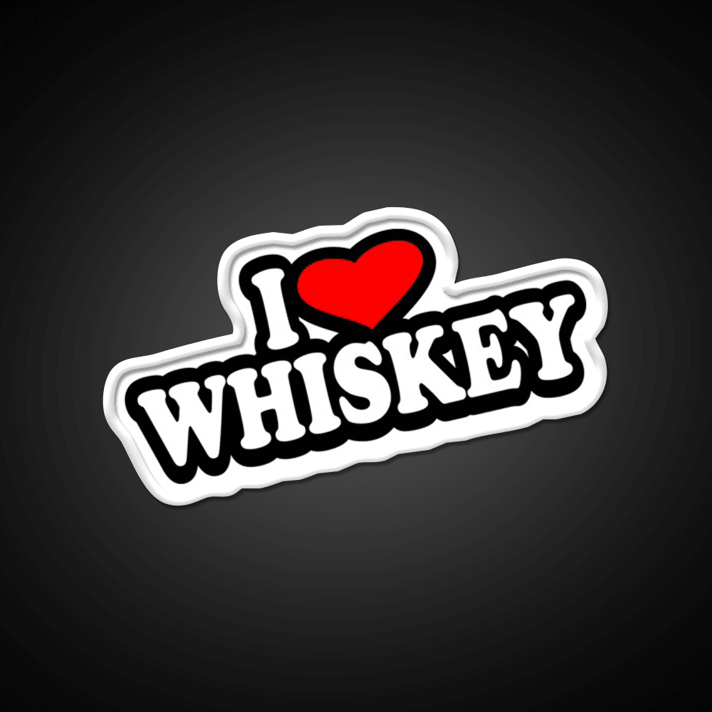 I Love Whiskey Drink Bar Led Neon Sign Rgb Color - Shineneon