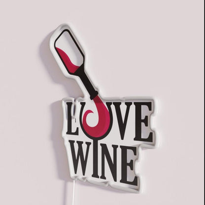 I Love Wine Rgb Led Neon Sign - Shineneon