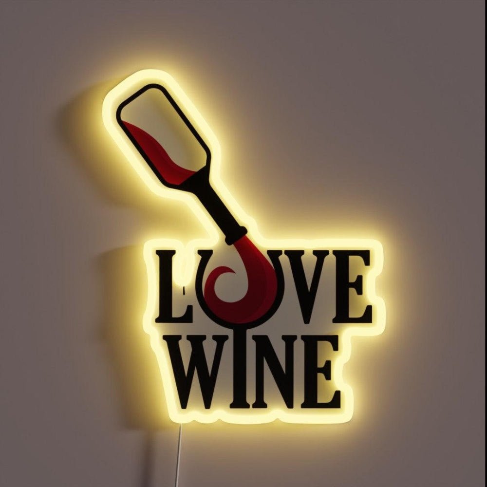 I Love Wine Rgb Led Neon Sign - Shineneon