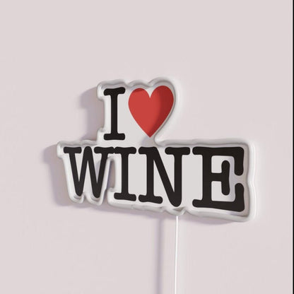 I Love Wine Rgb Led Neon Sign Bar Art - Shineneon