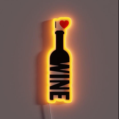 I Love Wine Rgb Led Neon Sign Bar Art Neon Sign - Shineneon