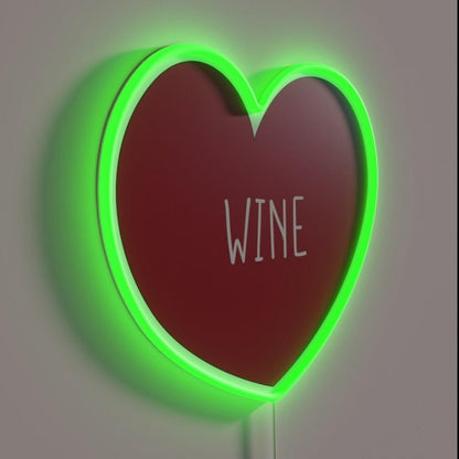 I Love Wine Rgb Led Neon Sign Bar Wall Decors - Shineneon