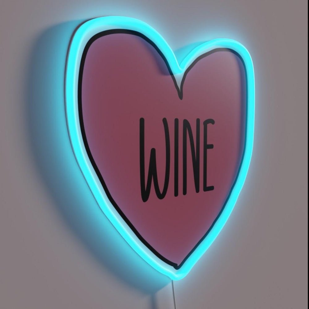I Love Wine Rgb Led Neon Sign Restaurant Wall Art - Shineneon