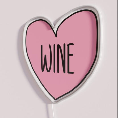 I Love Wine Rgb Led Neon Sign Restaurant Wall Art - Shineneon