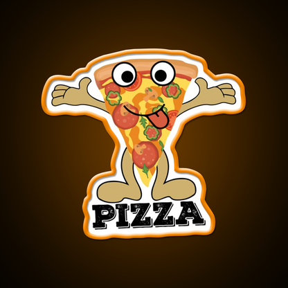 I Love With Pizza Love Fast Food Peace Led Neon Sign For Burger Place Rgb Color