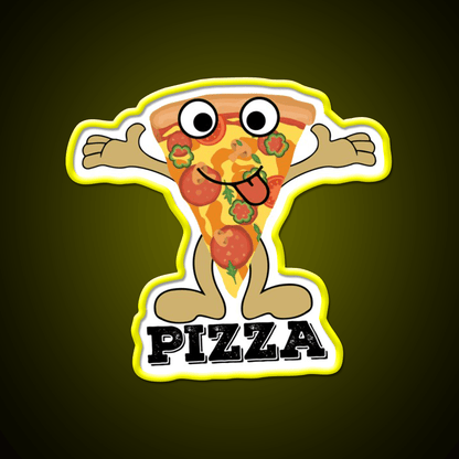 I Love With Pizza Love Fast Food Peace Led Neon Sign For Burger Place Rgb Color - Shineneon