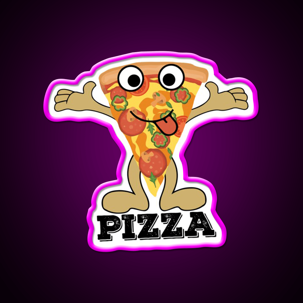 I Love With Pizza Love Fast Food Peace Led Neon Sign For Burger Place Rgb Color - Shineneon