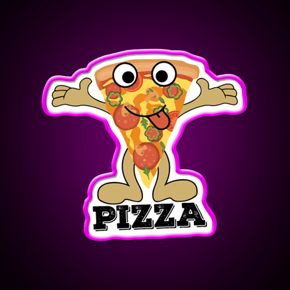 I Love With Pizza Love Fast Food Peace Led Neon Sign For Burger Place Rgb Color - Shineneon