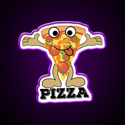 I Love With Pizza Love Fast Food Peace Led Neon Sign For Burger Place Rgb Color - Shineneon