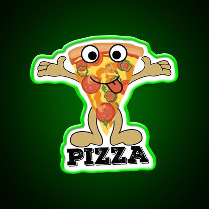 I Love With Pizza Love Fast Food Peace Led Neon Sign For Burger Place Rgb Color - Shineneon