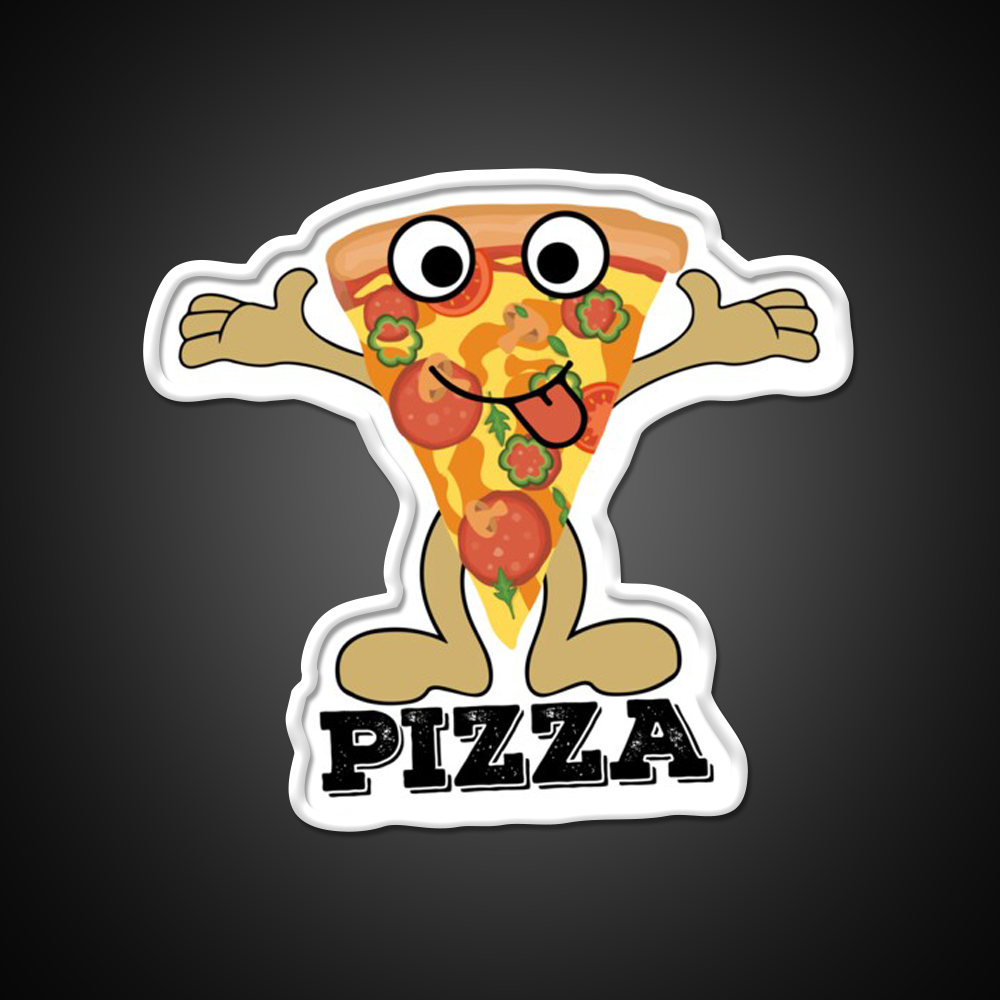 I Love With Pizza Love Fast Food Peace Led Neon Sign For Burger Place Rgb Color