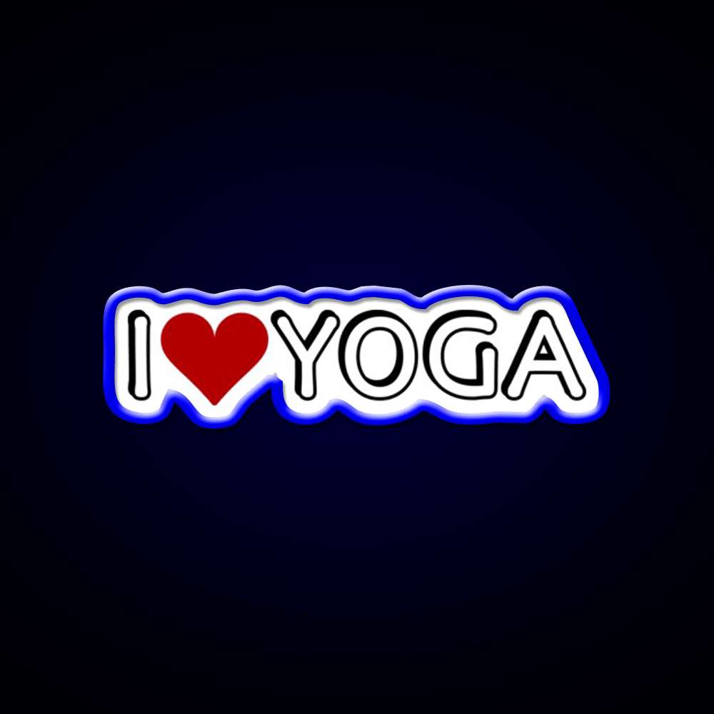 I Love Yoga Led Neon Sign For Wellness Space Rgb Color - Shineneon
