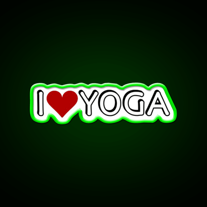 I Love Yoga Led Neon Sign For Wellness Space Rgb Color - Shineneon