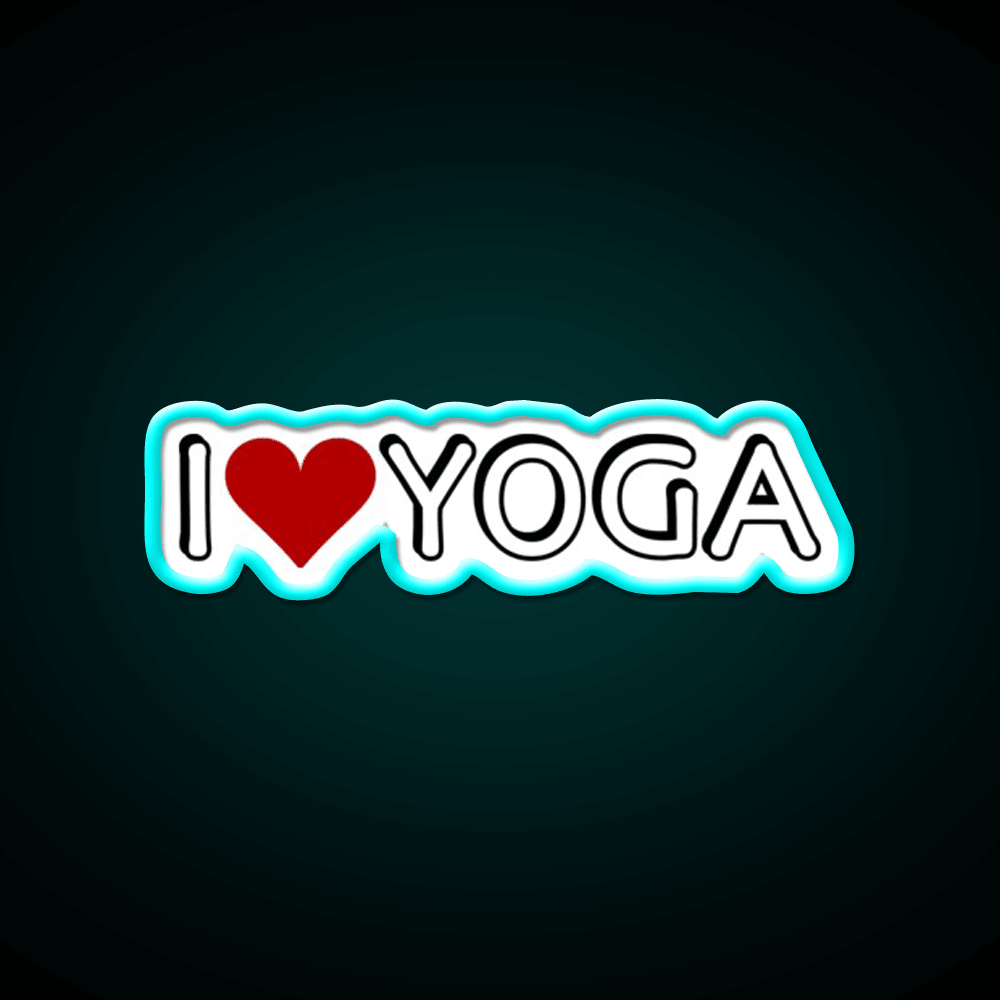 I Love Yoga Led Neon Sign For Wellness Space Rgb Color - Shineneon